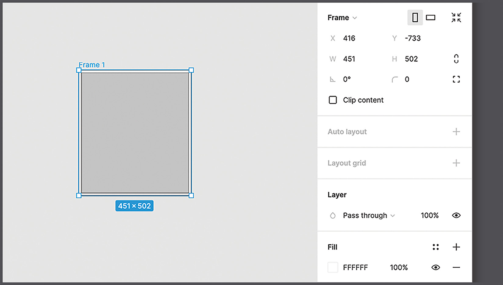 Figure 3.16 – The context-sensitive options of a frame 