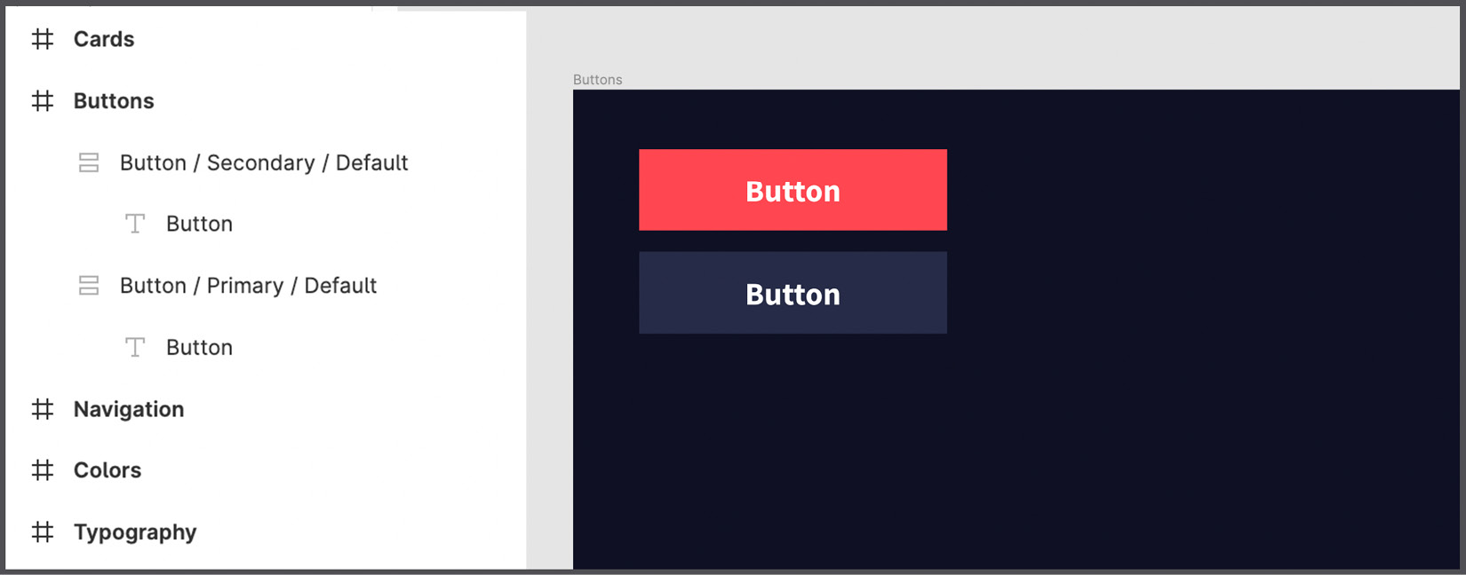 Figure 7.30 – Preparing buttons 