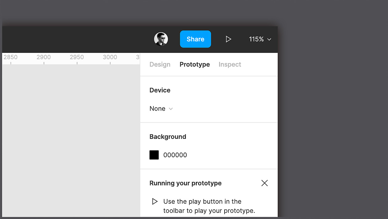 Figure 3.17 – The Prototype panel 