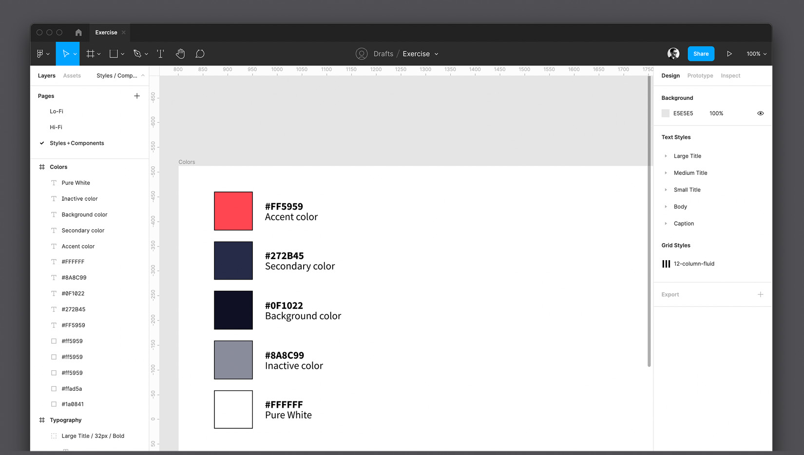 Figure 5.21 – The color palette  