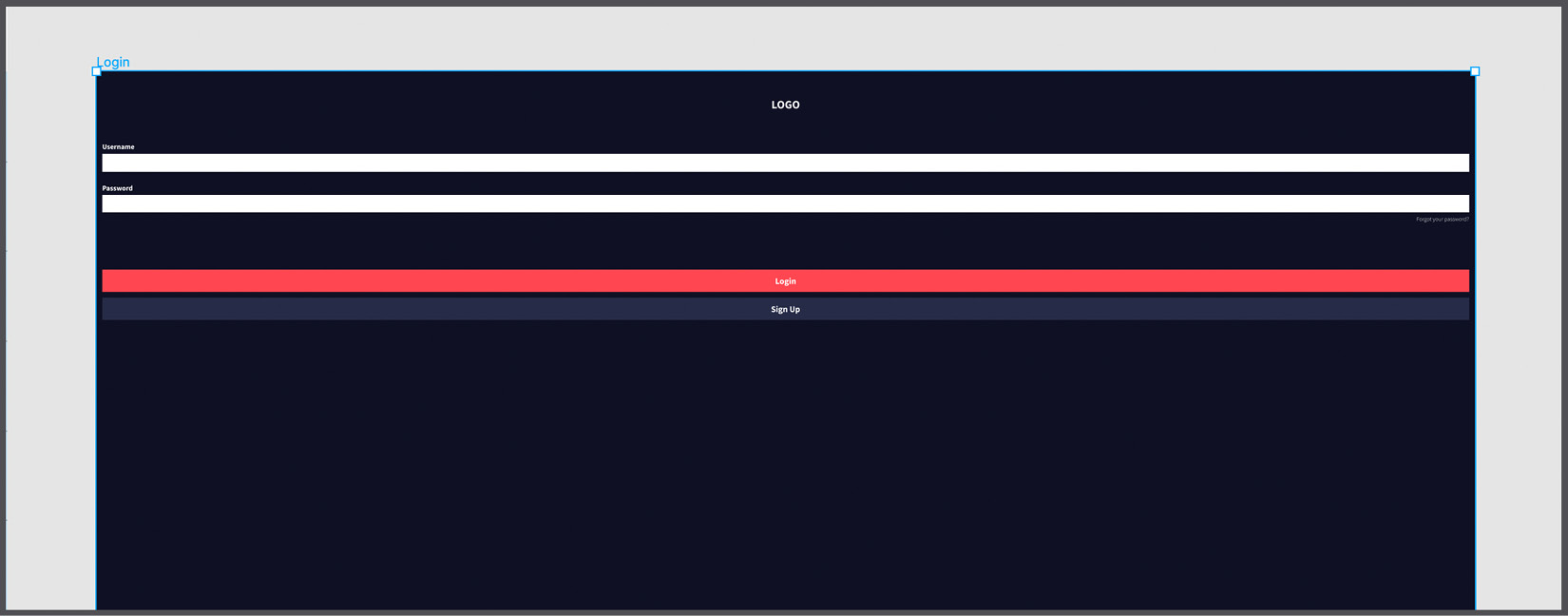 Figure 8.25 – Scaling our Login view on a TV 