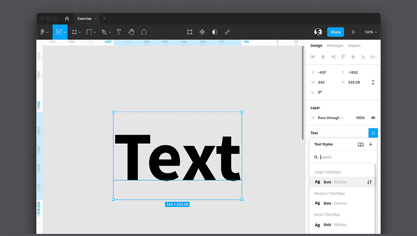Figure 5.20 – Text Styles  