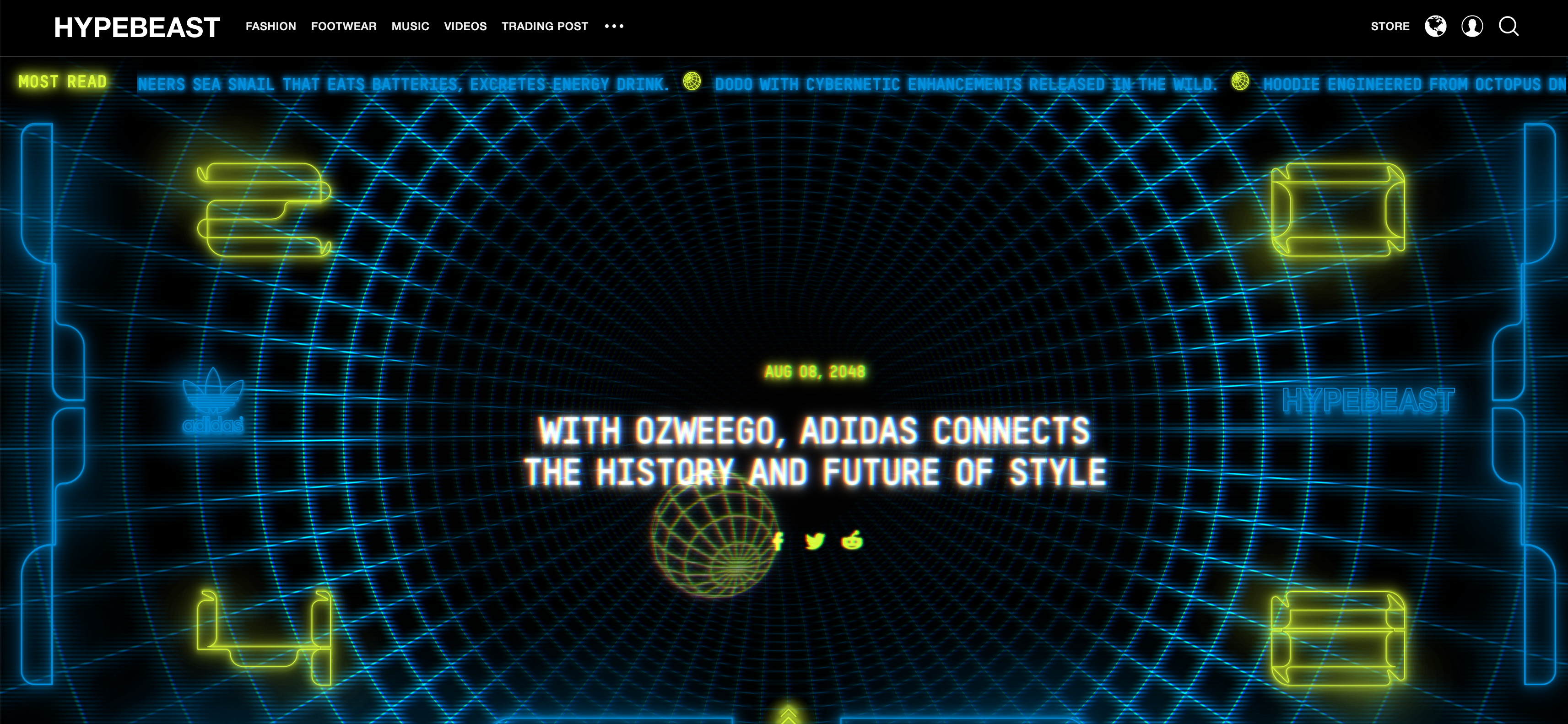 Hypebeast adds a big spoonful of 1982 to their mix of music and streetwear