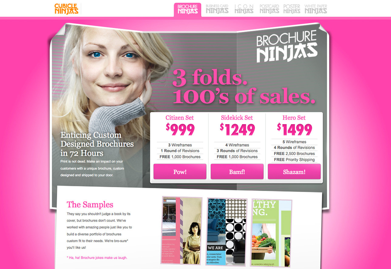 Photos like this one at Brochure Ninjas can be more expensive