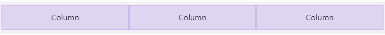 Figure 8.6 – A three-column layout implemented with Bootstrap