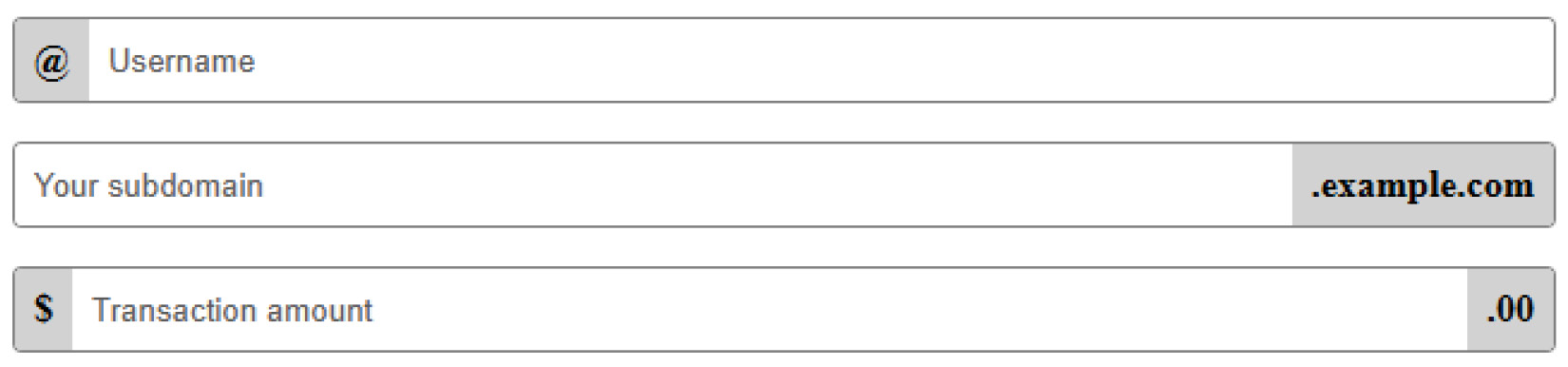 Figure 5.9 – Form fields with form extensions neatly aligned
