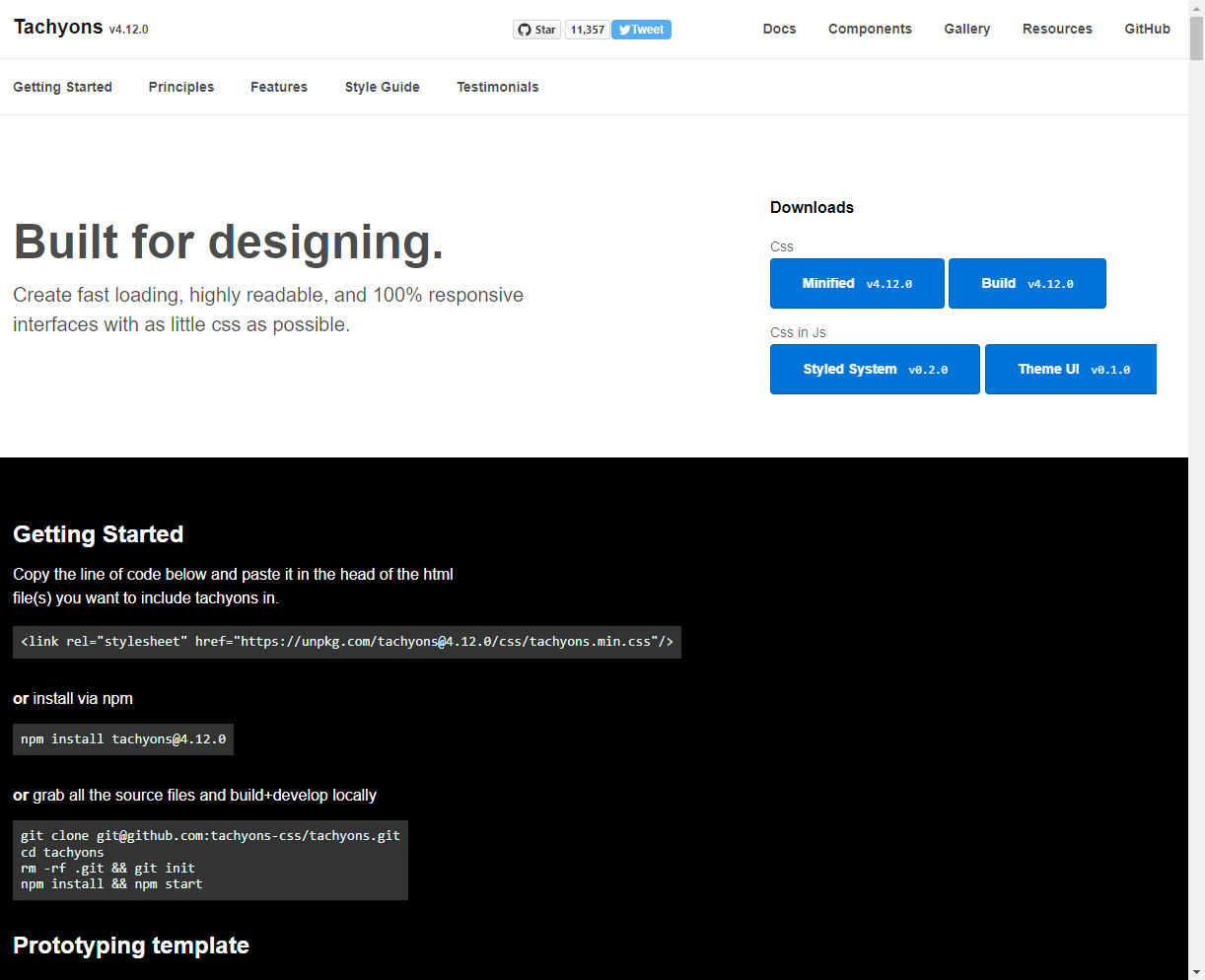 Figure 8.14 – The Tachyons landing page