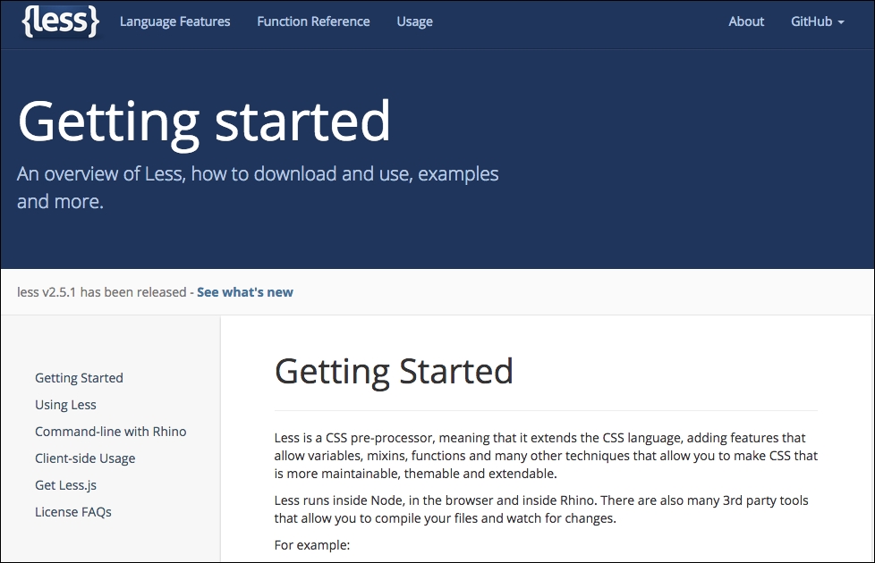 Less – a short introduction