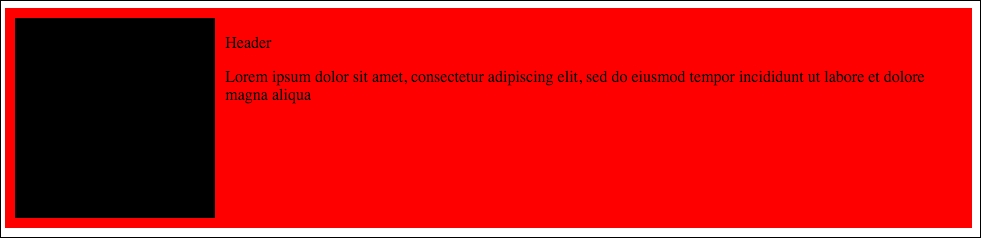 Lists with fixed images (on the right or left) and descriptions