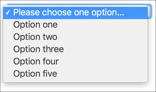 Styling of select (drop down)