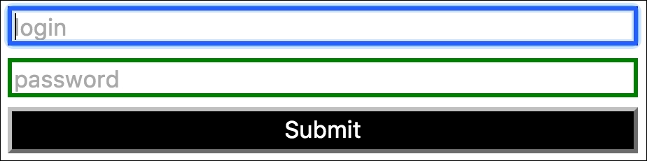 How to style simple input