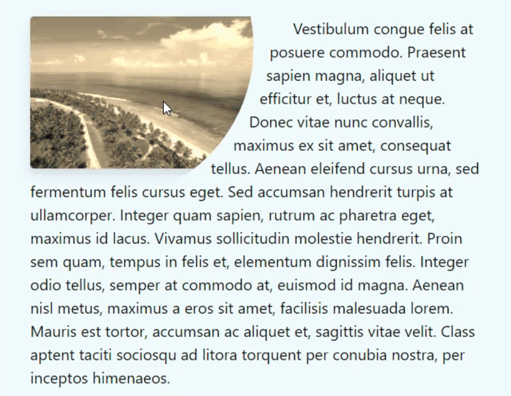 Image sepia effect on hover