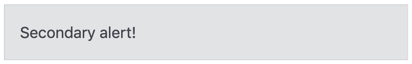 Figure 4.8 – Alert component with the rounded option disabled (changed) 