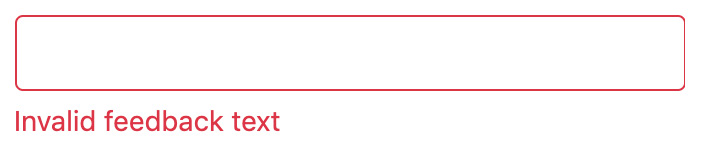 Figure 4.26 – Invalid text input with the validation icons option disabled (changed) 