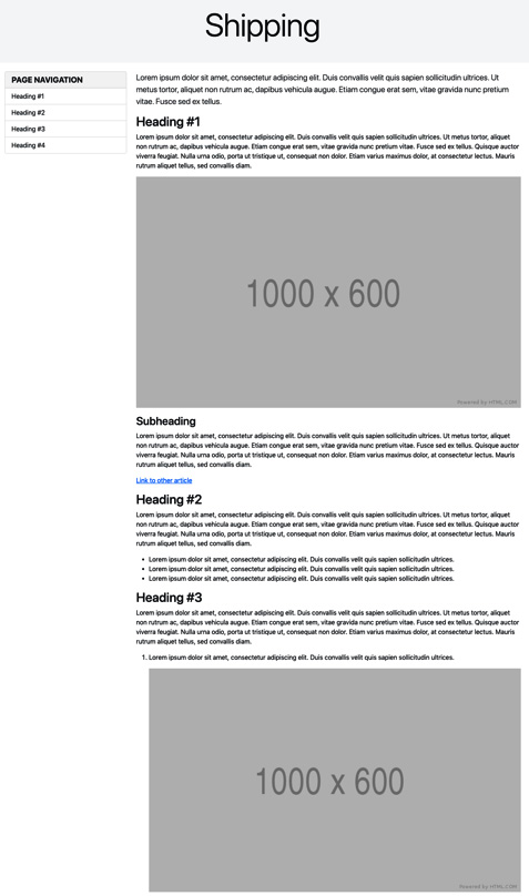 Figure 7.23 – Article page on a desktop device 
