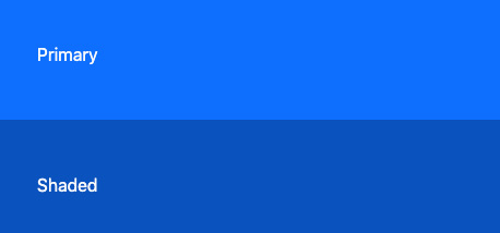 Figure 10.4 – Example of the shade-color function used with the primary color 