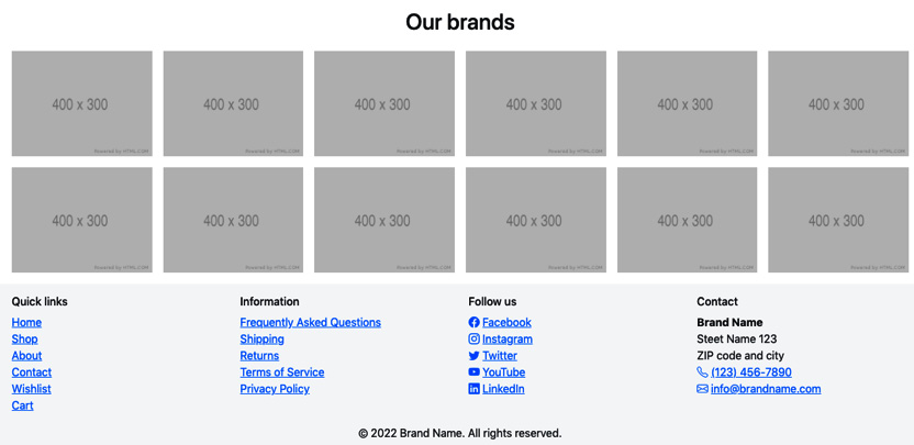 Figure 7.16 – About page on a desktop device 