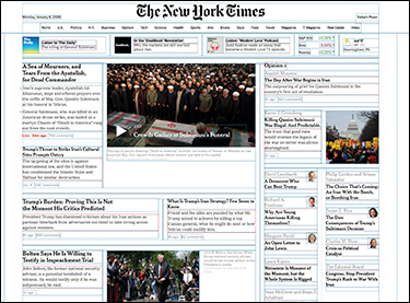 A screenshot shows the elements outlined in the New York Times webpage.