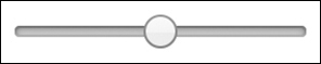 A figure shows a slide controller. A round button is present at the center portion of the scale. The button can be slid on the scale to select the range of fields.