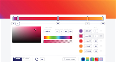 A screenshot of the tool "cssgradient.io" is shown.