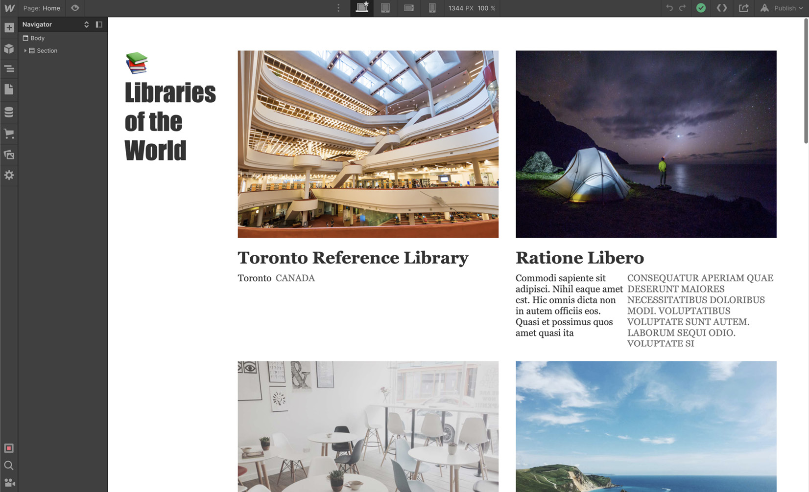 Figure 10.17 – The updated home page 