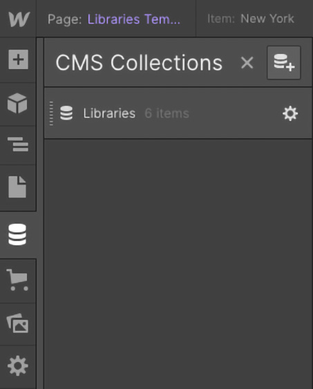 Figure 12.10 – Accessing the Libraries Collection Settings page 