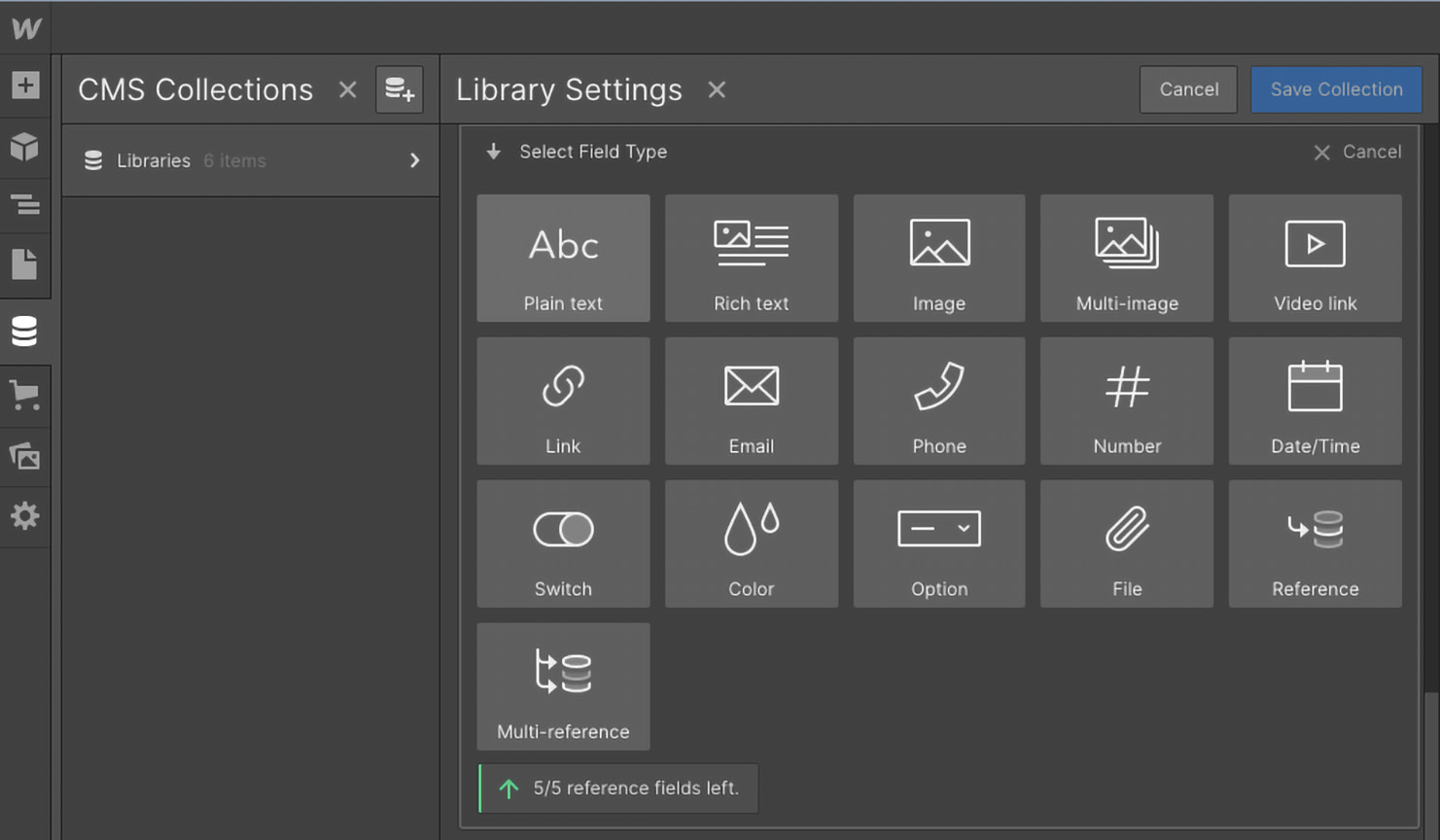 Figure 12.13 – Creating a new field of the Plain text type 