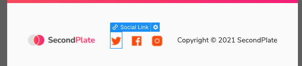 Figure 6.37 – The updated footer 