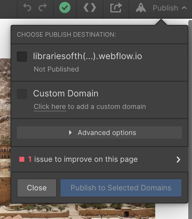 Figure 13.3 – Publishing a project 