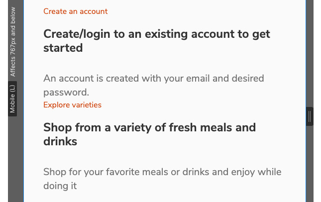 Figure 6.14 – The row elements are stacked too close to each other 