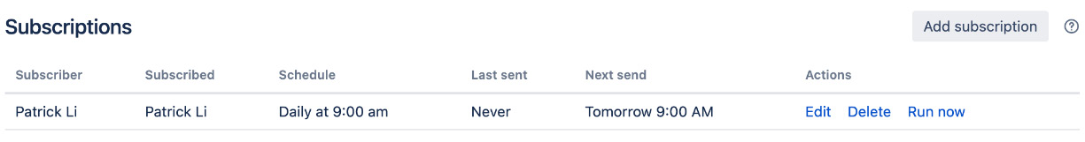 Figure 10.9 – Viewing subscriptions 