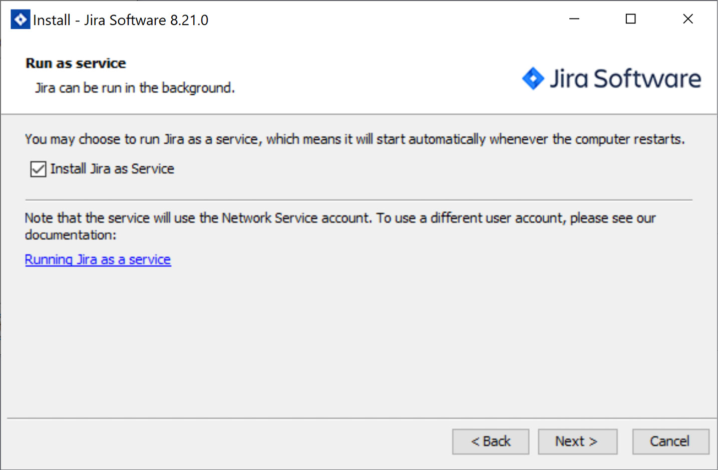 Figure 1.9 – Jira installation step 7 