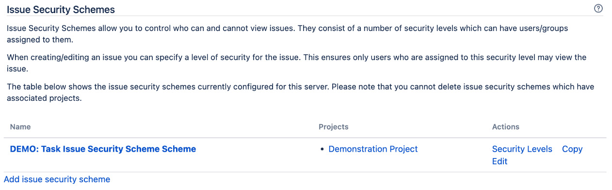 Figure 9.18 – Issue Security Schemes page 