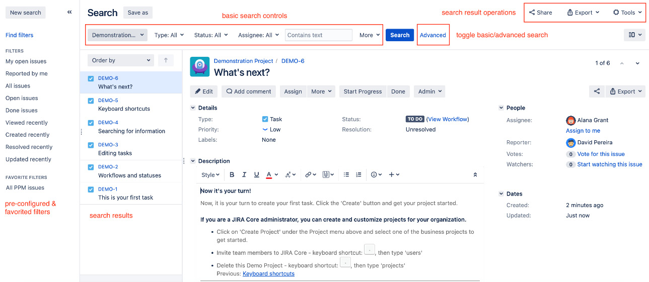 Figure 10.1 – Issue navigator 
