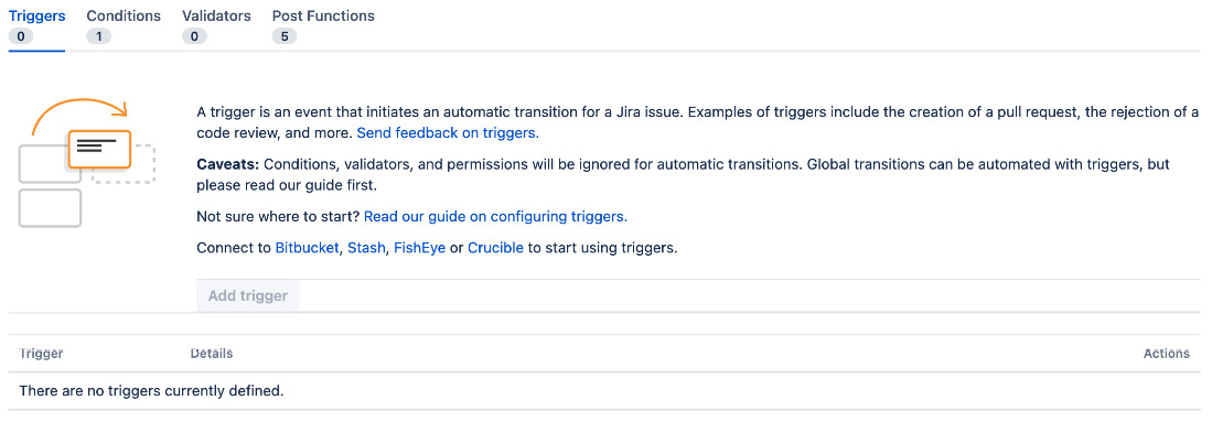 Figure 7.10 – Add trigger button 