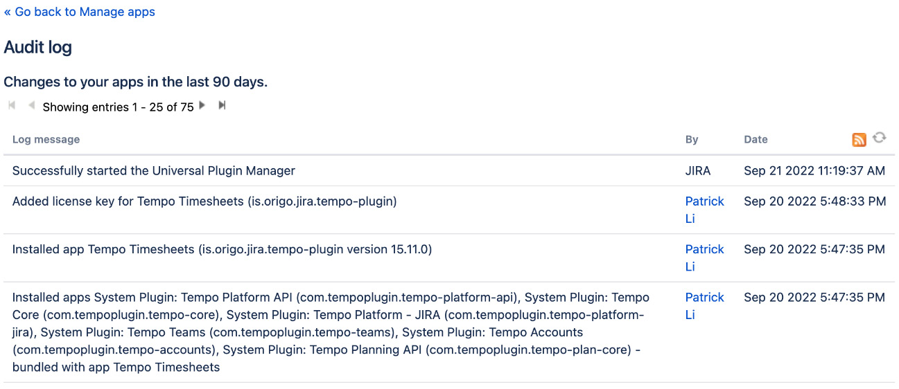 Figure 12.9 – Audit log 