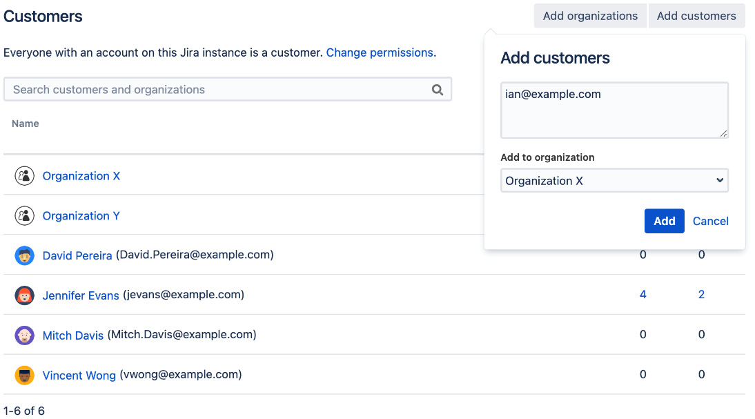 Figure 11.11 – Adding customers 