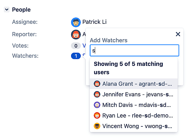 Figure 4.12 – Add Watchers 