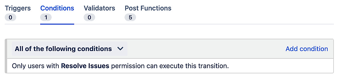 Figure 7.11 – Add condition link 