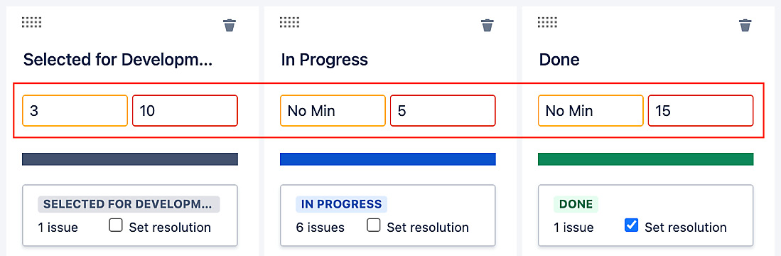 Figure 3.16 – Column constraints 