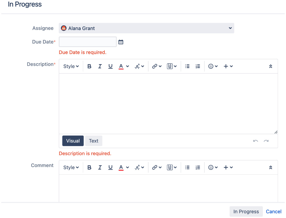 Figure 12.15 – Field required validator 