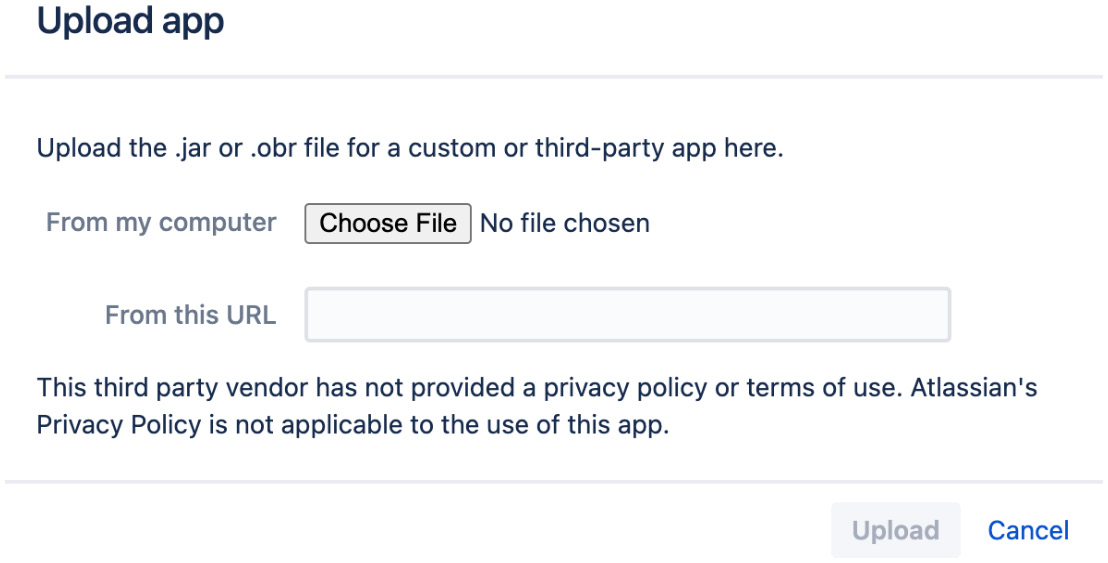 Figure 12.5 – Upload app 