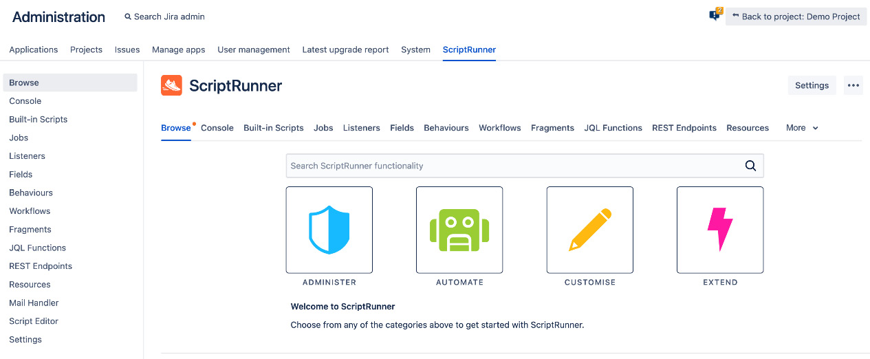 Figure 12.17 – ScriptRunner 