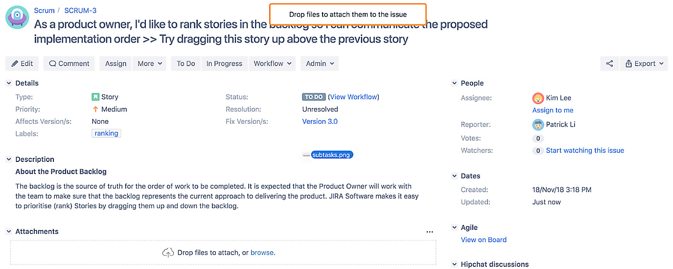 Figure 4.17 – Add attachment 