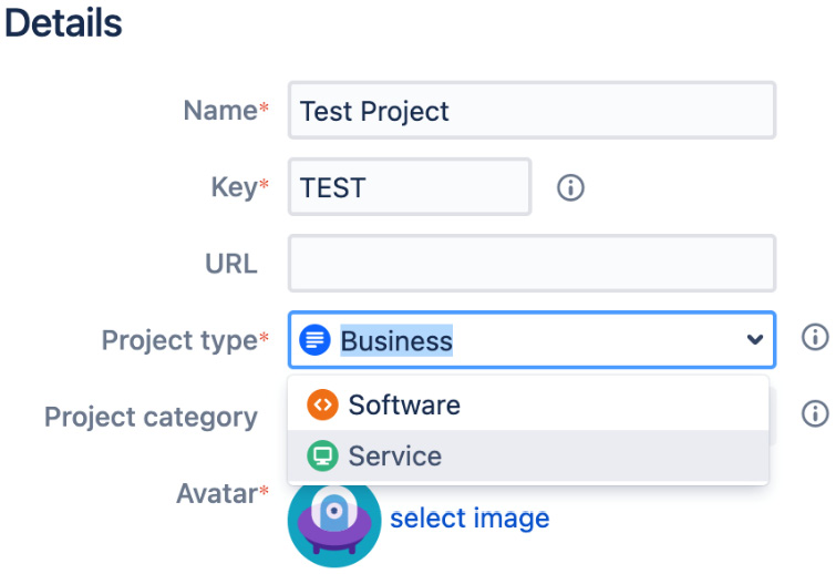 Figure 11.6 – Changing the project type 