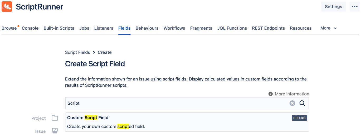 Figure 12.18 – Custom Script Field 
