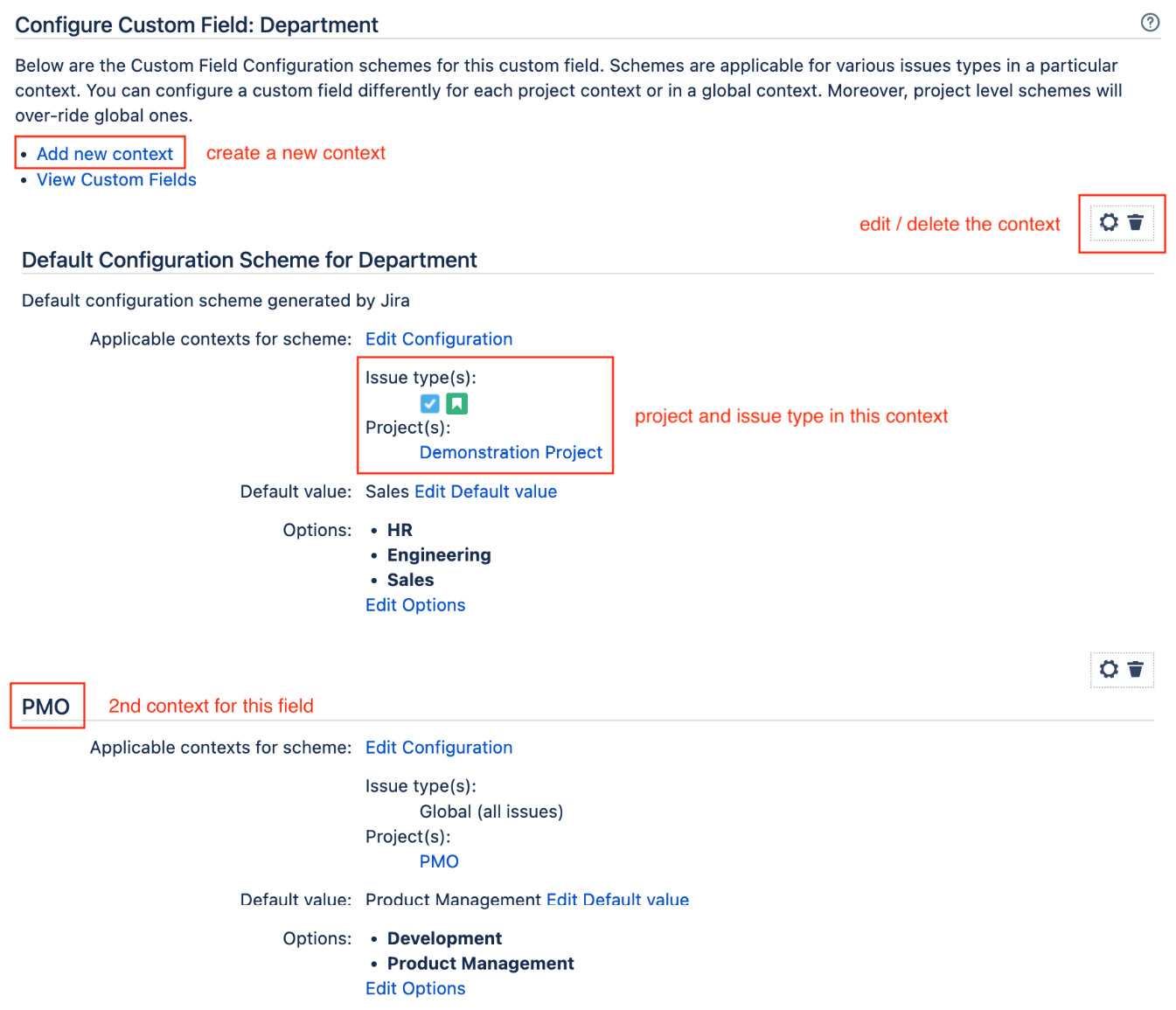 Figure 5.7 – Configure custom field 