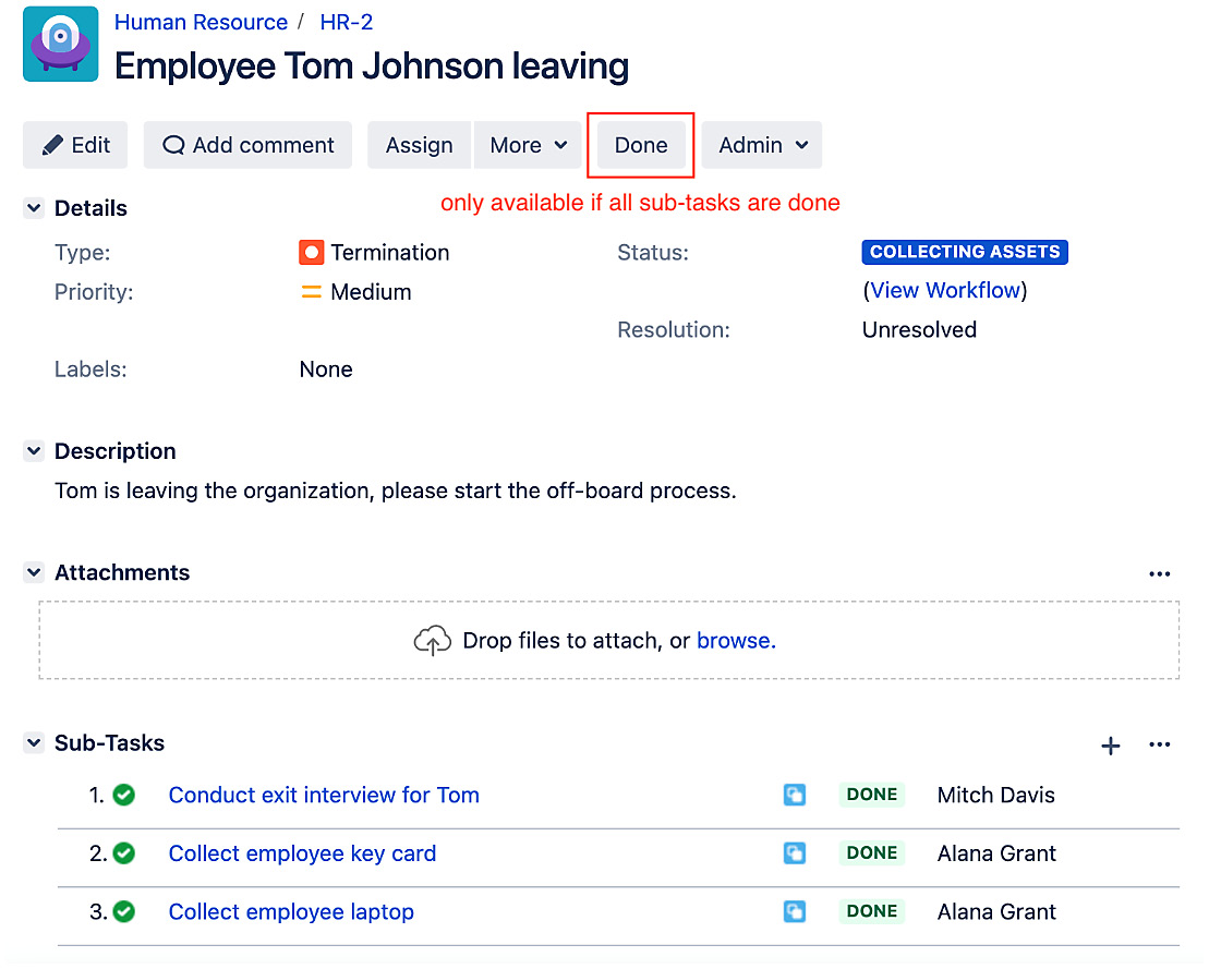 Figure 7.27 – HR workflow transition 2 