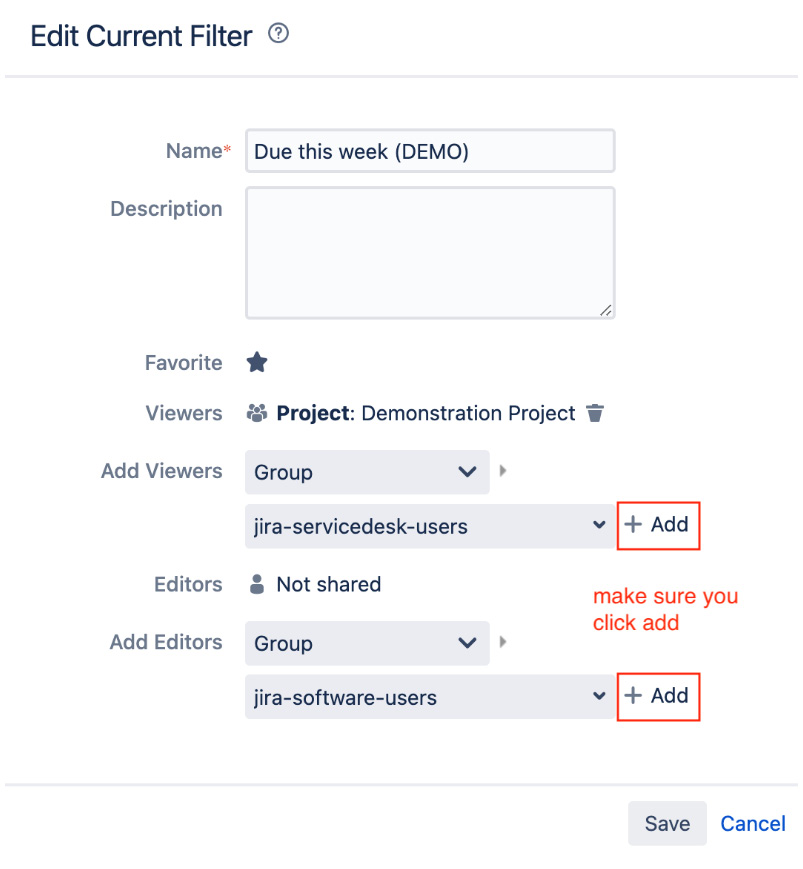 Figure 10.7 – Sharing a filter 
