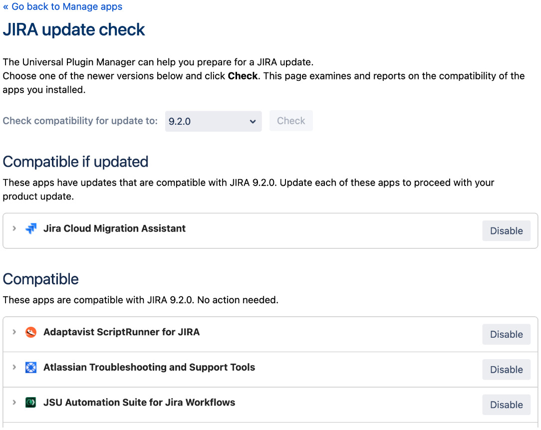 Figure 12.10 – Jira update check 